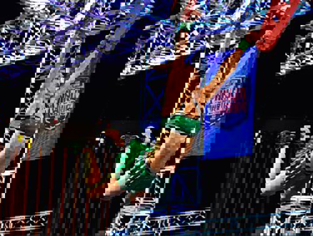 Universal Kids jumps for junior Ninja Warrior